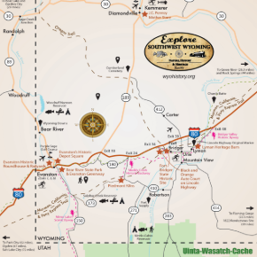 map of SW Wyoming